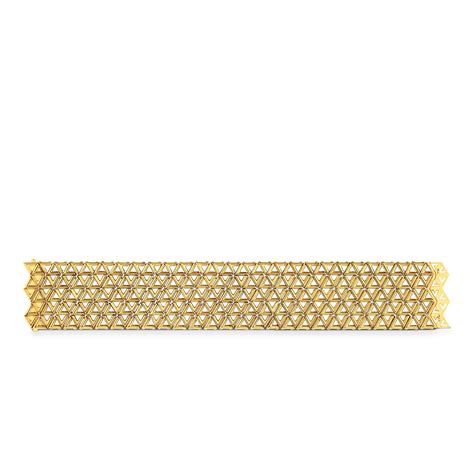 LV Volt Mesh Bracelet, Yellow Gold .